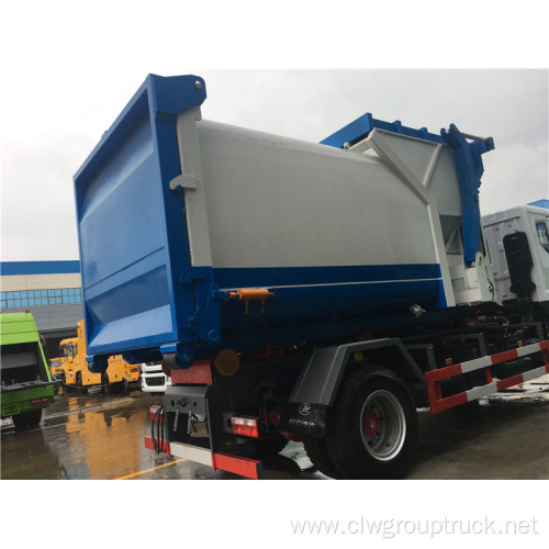 Self-load 10 cubic rubbish station restaurant garbage truck